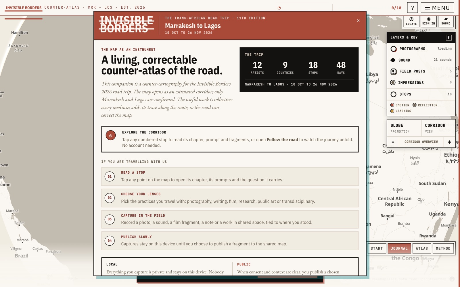Invisible Borders: a field companion that examines the lines we draw and inherit, and what they quietly enforce.